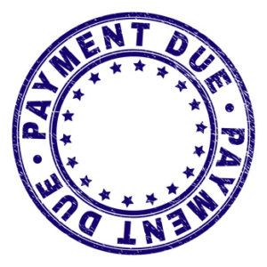payment due stamp